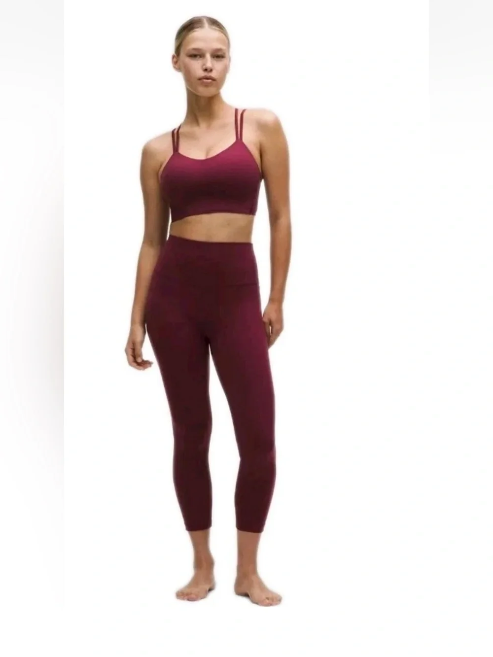 lululemon Align™ High-Rise Crop 23" Size 8 Burgundy - Picture 1 of 14